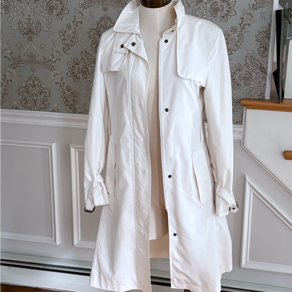 Burberry Classic White Trench Coat